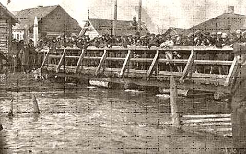 Bridge across the Berezina River.