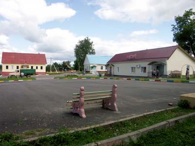 Yanovichi. Central market square. Photo taken in 2008.