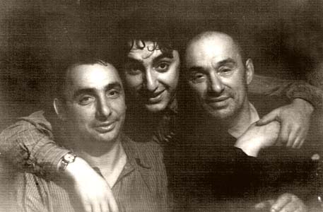 Israel Staroselsky with sons Semion and Yakov. Shumilino, 1950s.