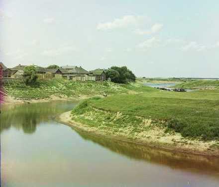 The Drissa flowing into the Western Dvina. S. Prokudin-Gorsky’s photo, beginning of 20<sup>th</sup> century.