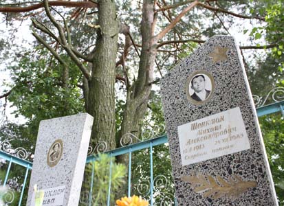 Памятники на могилах Михаила и Ривы Шенкман.