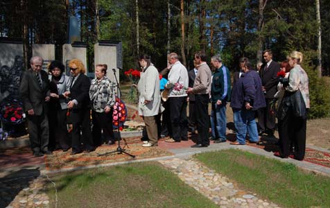 At the opening of the memorial.