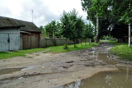 Location of the ghetto in Hotimsk in KIM street.