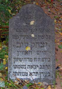 На еврейском кладбище Кричева.