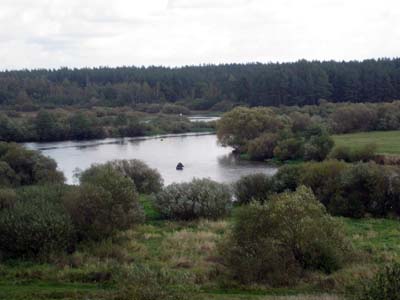 The river Svisloch.